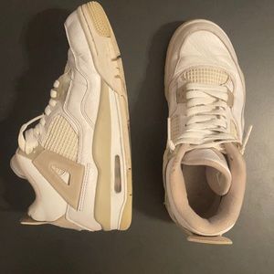 jordan retro 4 white/tan